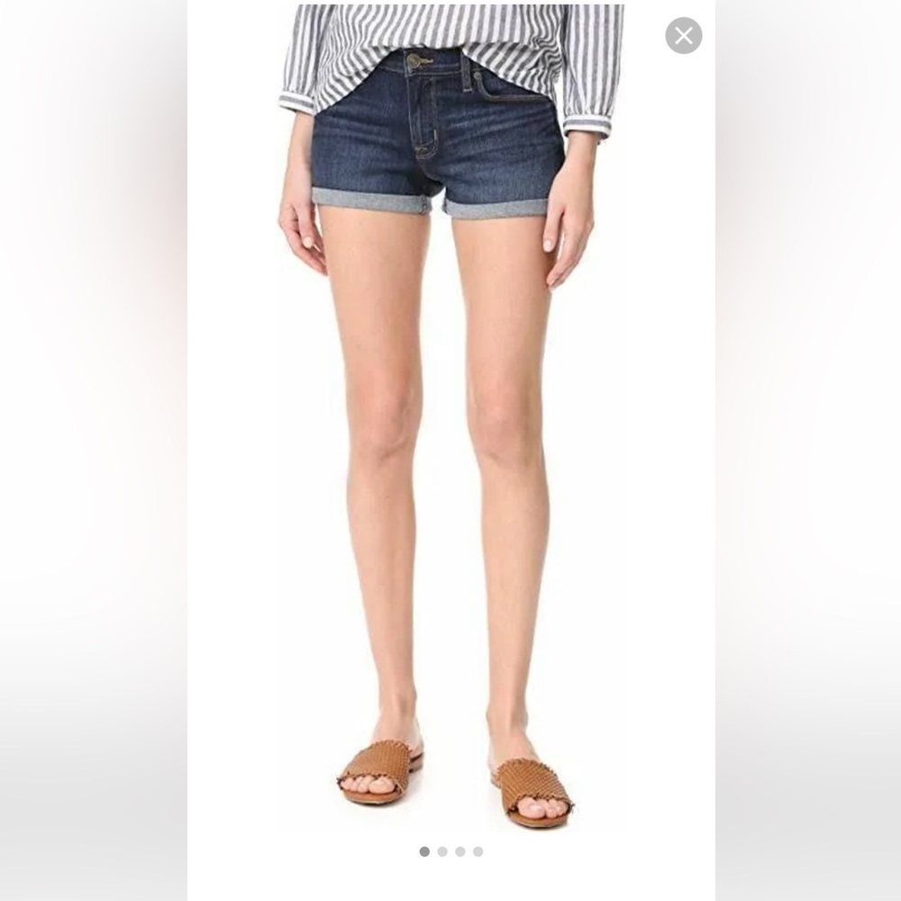 Hudson Asha Denim Jean Short Size 30 98% Cotton / 2% Elastan